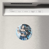 Winter Belly Dancer Art Magneet (Insitu (Vaatwasser))