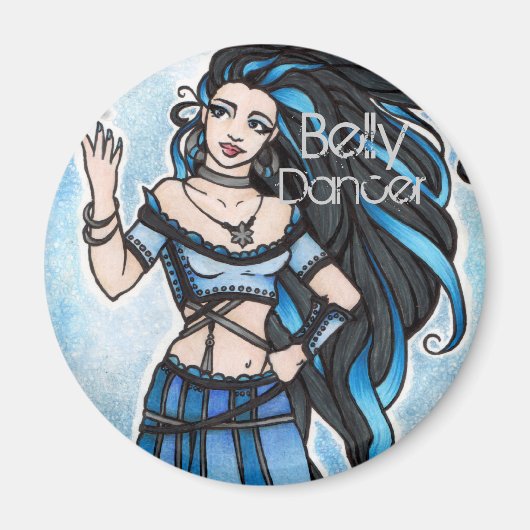 Winter Belly Dancer Art Magneet (Voorkant)
