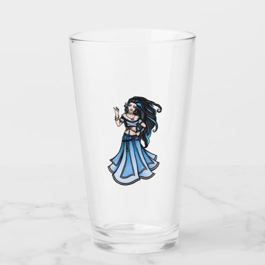 Winter Belly Dancer Goddess Glas (Voorkant)