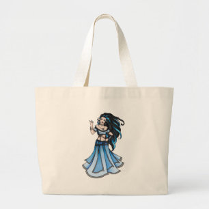 Winter Belly Dancer Grote Tote Bag