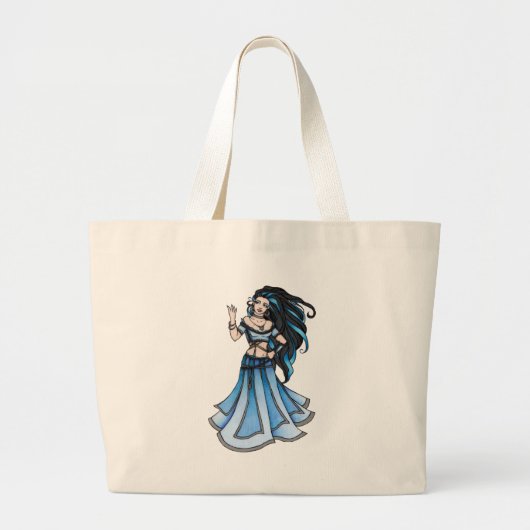 Winter Belly Dancer Grote Tote Bag (Voorkant)