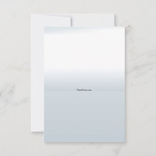 Winter Bereavement - Hartelijk dank Bedankkaart (Achterkant)