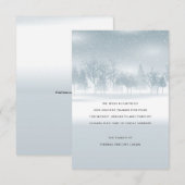 Winter Bereavement - Hartelijk dank Bedankkaart (Voorkant / Achterkant)