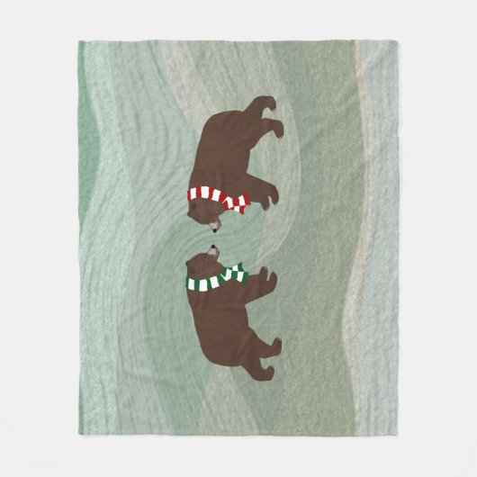 Winter Beren Fleece Blanket (Voorkant)