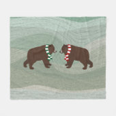 Winter Beren Fleece Blanket (Voorkant (Horizontaal))