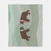 Winter Beren Fleece Blanket Deken (Voorkant)