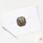 winter berenjong ronde sticker (Envelop)