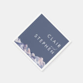 Winter Berg avond bruiloft servetten (Hoek)