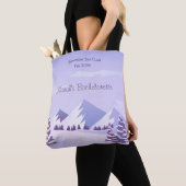 Winter Berg Bachelorette Weekend Custom Tote Bag (Dichtbij)