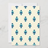 Winter Berg Bloemen Bruiloft Uitnodiging (Achterkant)