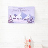 Winter Berg Meisjesuitje Weekend Custom Spandoek (Insitu)