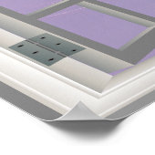 Winter Berg USA Cool Fab Venster Poster (Hoek)