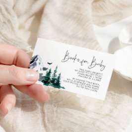 Winter Bergen Boeken voor Baby Kaart