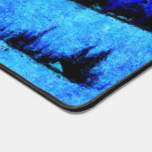 Winter Bergen Landschap Artistieke Schilderij Bureaumat (Hoek)