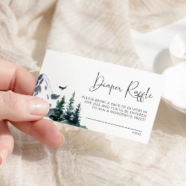 Winter Bergen Luier Raffle Kaart