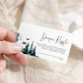 Winter Bergen Luier Raffle Kaart