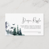 Winter Bergen Luier Raffle Kaart (Voorkant)