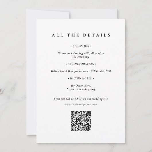 Winter Bergen Pijnboom Alles in een bruiloft Kaart (Achterkant)