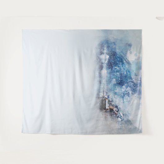 Winter Bergmeer Wandkleed (Voorkant (horizontaal))