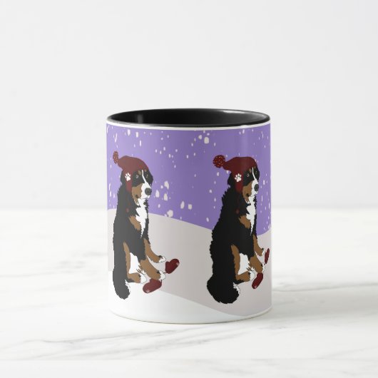 Winter Bernese Mountain Dog  Mok (Midden)