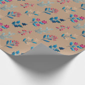 Winter berries and greenery Wrapping Paper roll Cadeaupapier (Hoek)