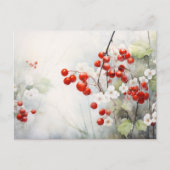 Winter Berries Briefkaart (Voorkant)