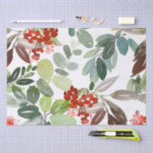Winter Berries en Greenery-kerstpapier Tissuepapier (Craft)