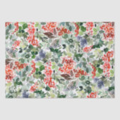 Winter Berries en Greenery-kerstpapier Tissuepapier (Voorkant)