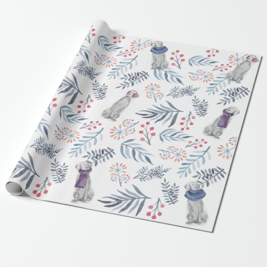 WINTER BERRIES EN WEIMS CADEAUPAPIER (Uitgerold)