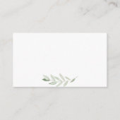 Winter Berries Foliage Wedding Details Website Informatiekaartje (Achterkant)