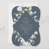 Winter Berries Geometrische Vakantie Party uitnodi Kaart (Voorkant)