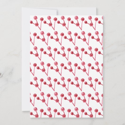 Winter Berries Greenery kerstfeestdag (Achterkant)