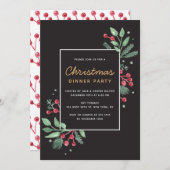 Winter Berries Greenery kerstfeestdag (Voorkant / Achterkant)