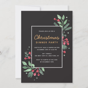 Winter Berries Greenery kerstfeestdag