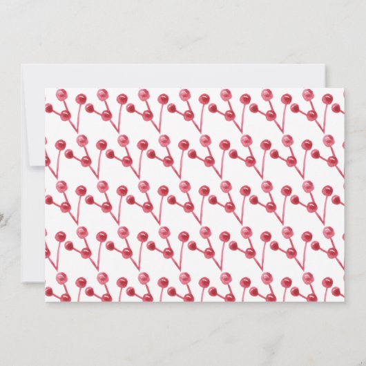 Winter Berries Greenery Merry Kerstmis 2-foto (Achterkant)