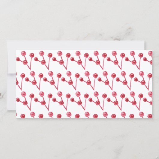 Winter Berries Greenery Merry Kerstmis 3-foto (Achterkant)