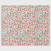 Winter Berries Greenery Waterverf Holiday Cadeaupapier (Vlak)