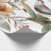 Winter Berries Greenery Waterverf Holiday Cadeaupapier (Hoek)