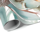 Winter Berries Greenery Waterverf Holiday Cadeaupapier (Rol Hoek)