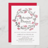 Winter Berries - Grote repetitie - binnenuitnodigi Kaart (Voorkant / Achterkant)