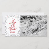 Winter Berries kerstfeestdag één rondje Feestdagenkaart (Voorkant)