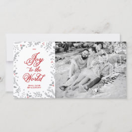 Winter Berries kerstfeestdag één rondje Feestdagenkaart