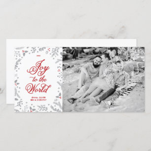 Winter Berries kerstfeestdag één rondje Feestdagenkaart