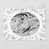 Winter Berries kerstfeestdag Feestdagenkaart (Voorkant)