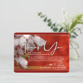 Winter Berries kerstsympathie Dank u wel kaartje Kaart (Staand voorkant)