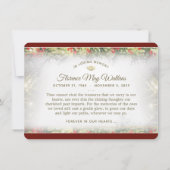 Winter Berries kerstsympathie Dank u wel kaartje Kaart (Achterkant)