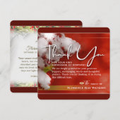 Winter Berries kerstsympathie Dank u wel kaartje Kaart (Voorkant / Achterkant)