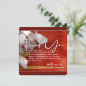 Winter Berries kerstsympathie Dank u wel kaartje Kaart (Staand voorkant)