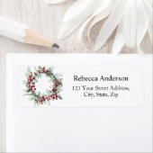 Winter Berries Krans Retouradres Etiket (Insitu)