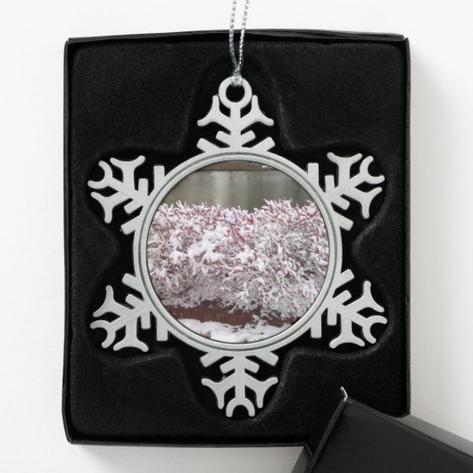Winter Berries Snowflake Framed Ornament (Kistje)